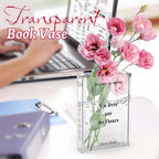 Transparent Book Vase
