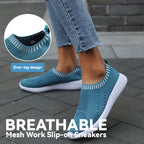 Breathable Mesh Work Slip-on Sneakers