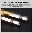 Tapping And Chamfering Integrated Hexagonal Shank Drill