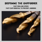 Tapping And Chamfering Integrated Hexagonal Shank Drill