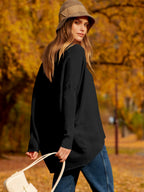 Women's Off Shoulder Long Sleeve Bat Sleeve